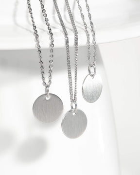Paw print engraving plates necklace pendant round 12mm