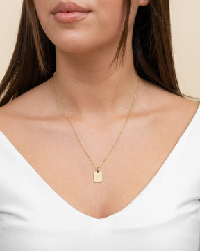 Handwriting Uploud Engraving Plates Necklace Pendant Square