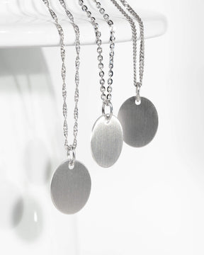 Birth watch engraving plates necklace pendant oval