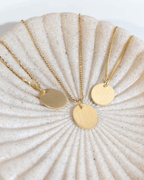Footprint engraving plates necklace pendant oval