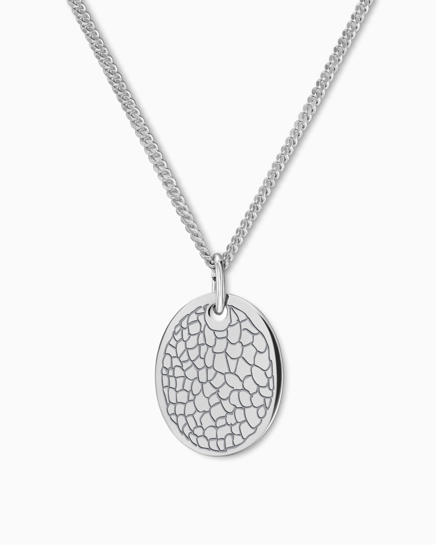 Nose print engraving plates necklace pendant oval