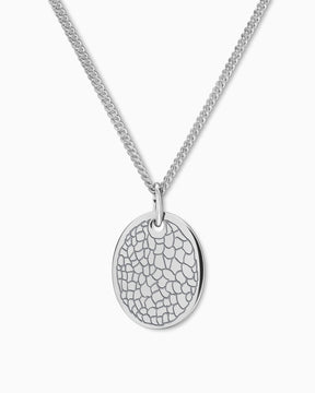 Nose print engraving plates necklace pendant oval