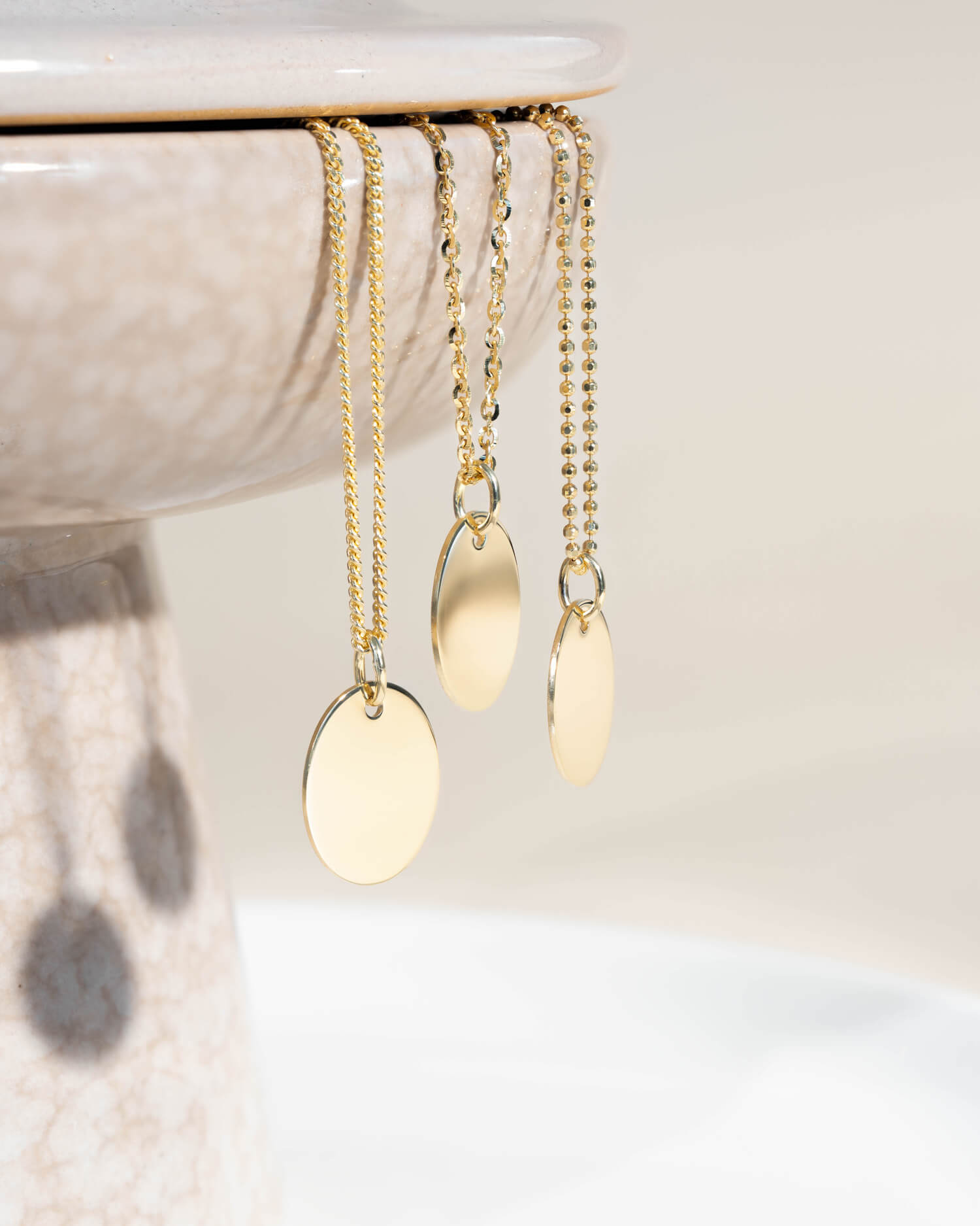 Fingerprint engraving plates necklace pendant oval