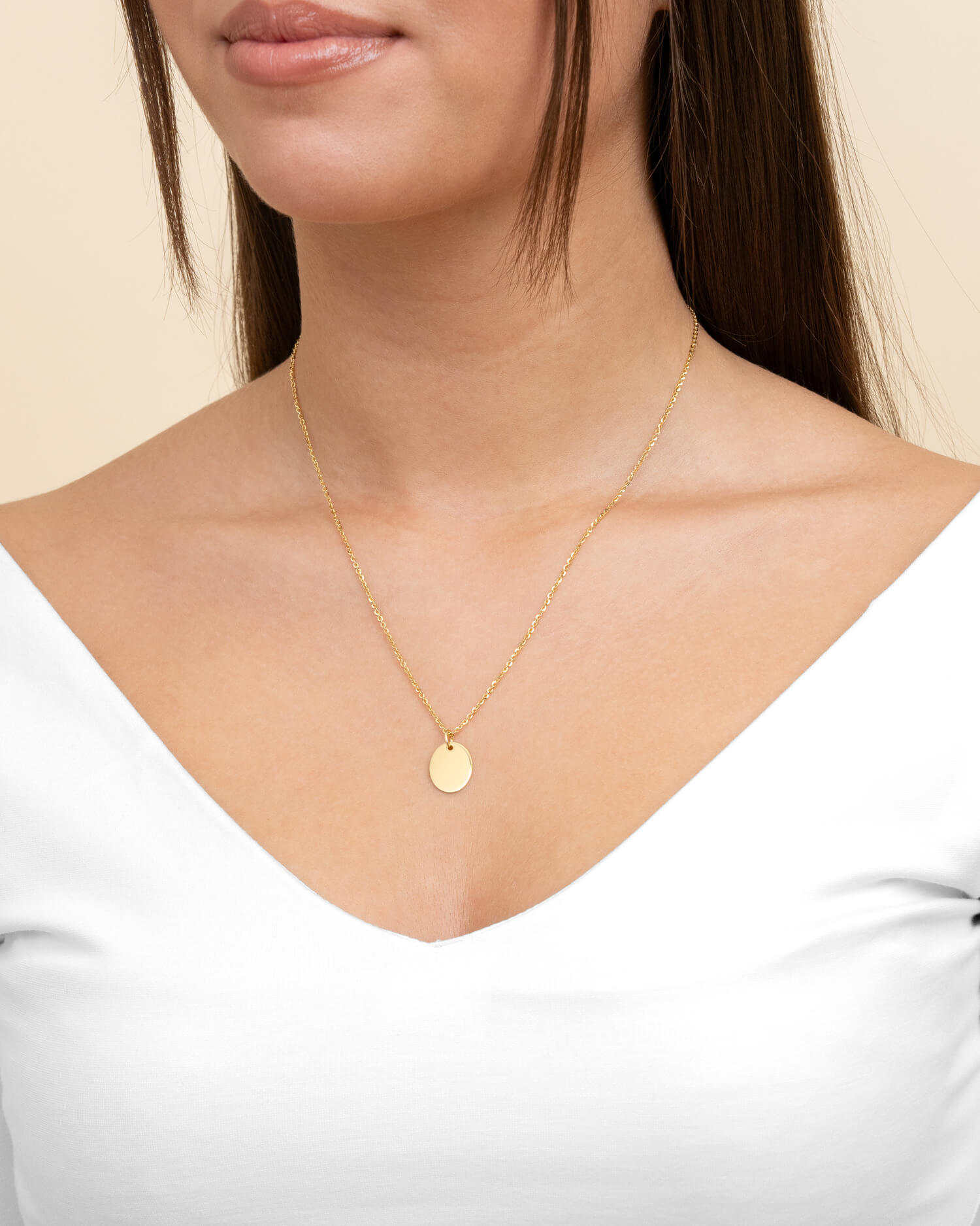 Paw print engraving plates necklace pendant oval