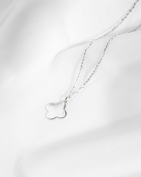 Graphic uploud cloverleaf necklace engraving plate