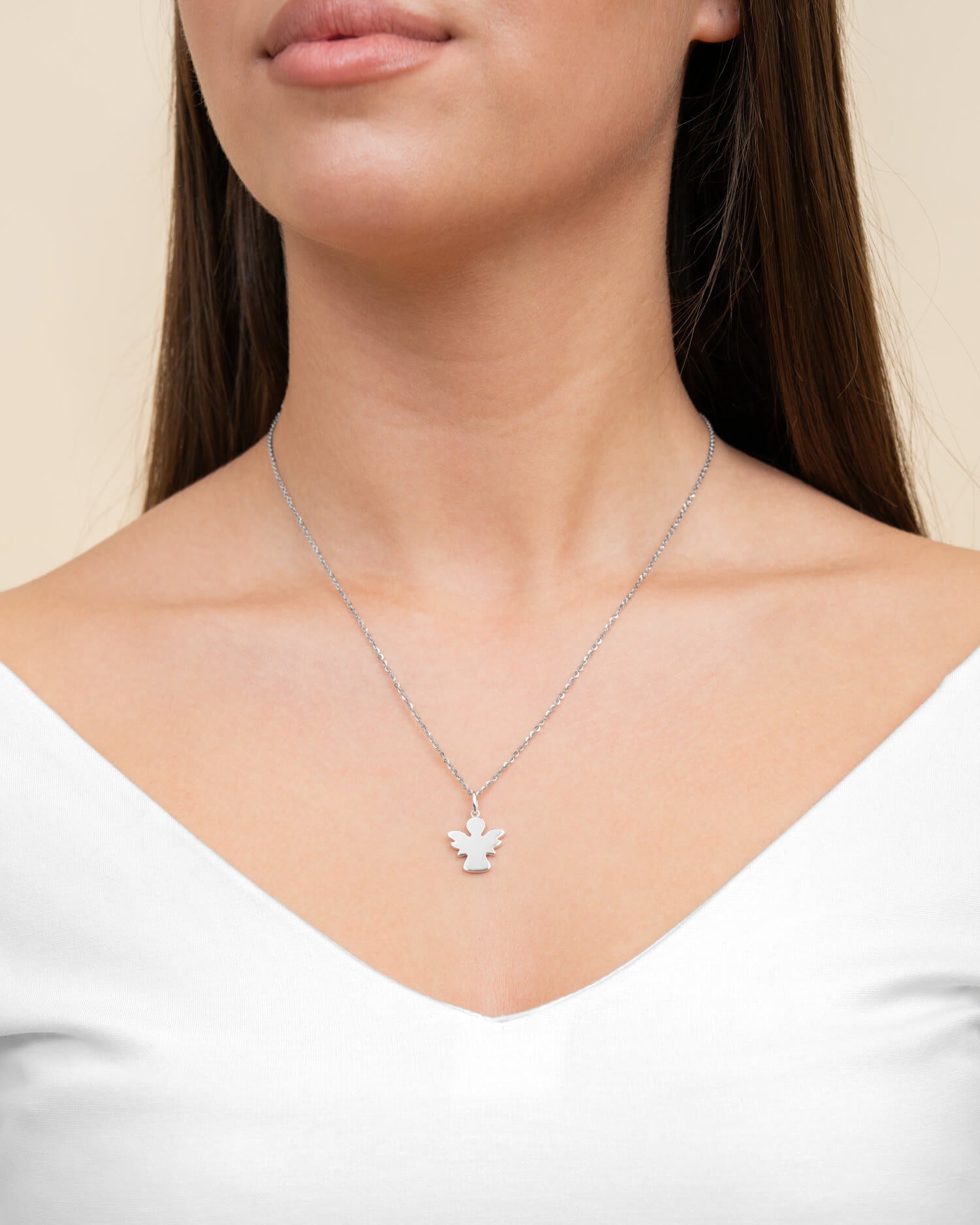 Angel necklace pendant engraving plate