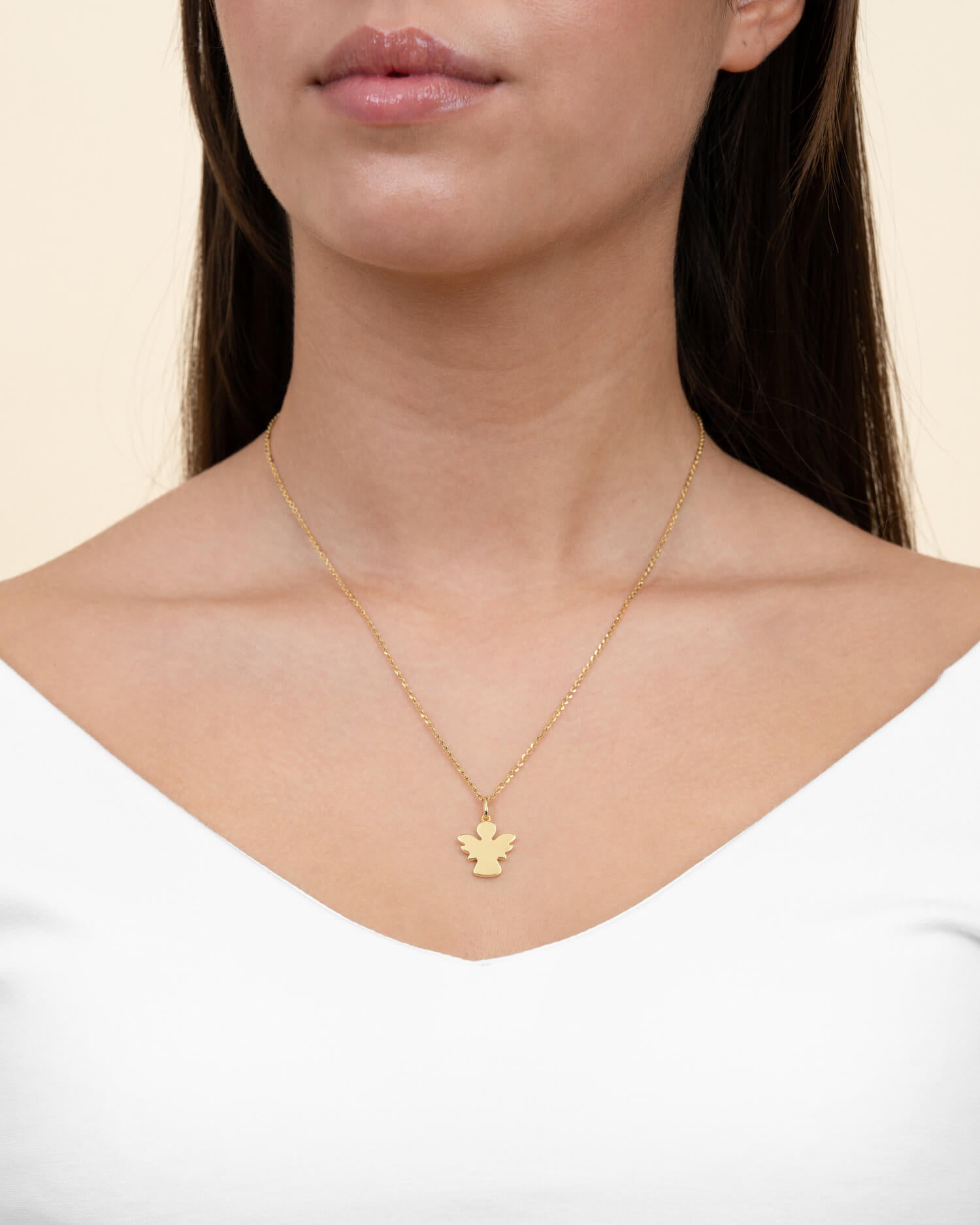 Angel necklace pendant engraving plate