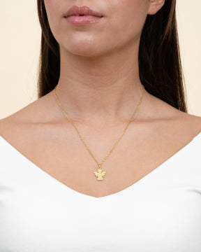 Angel necklace pendant engraving plate