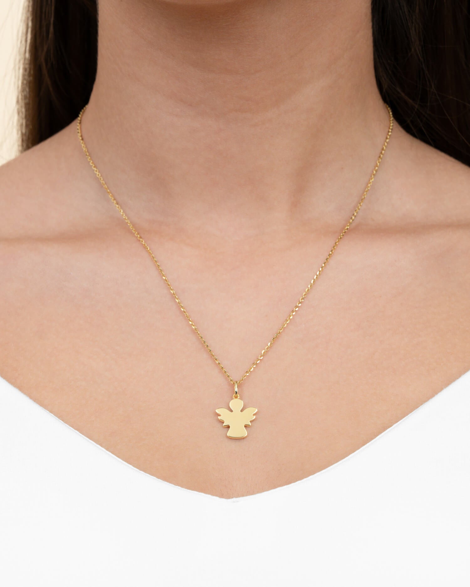 Angel necklace pendant engraving plate