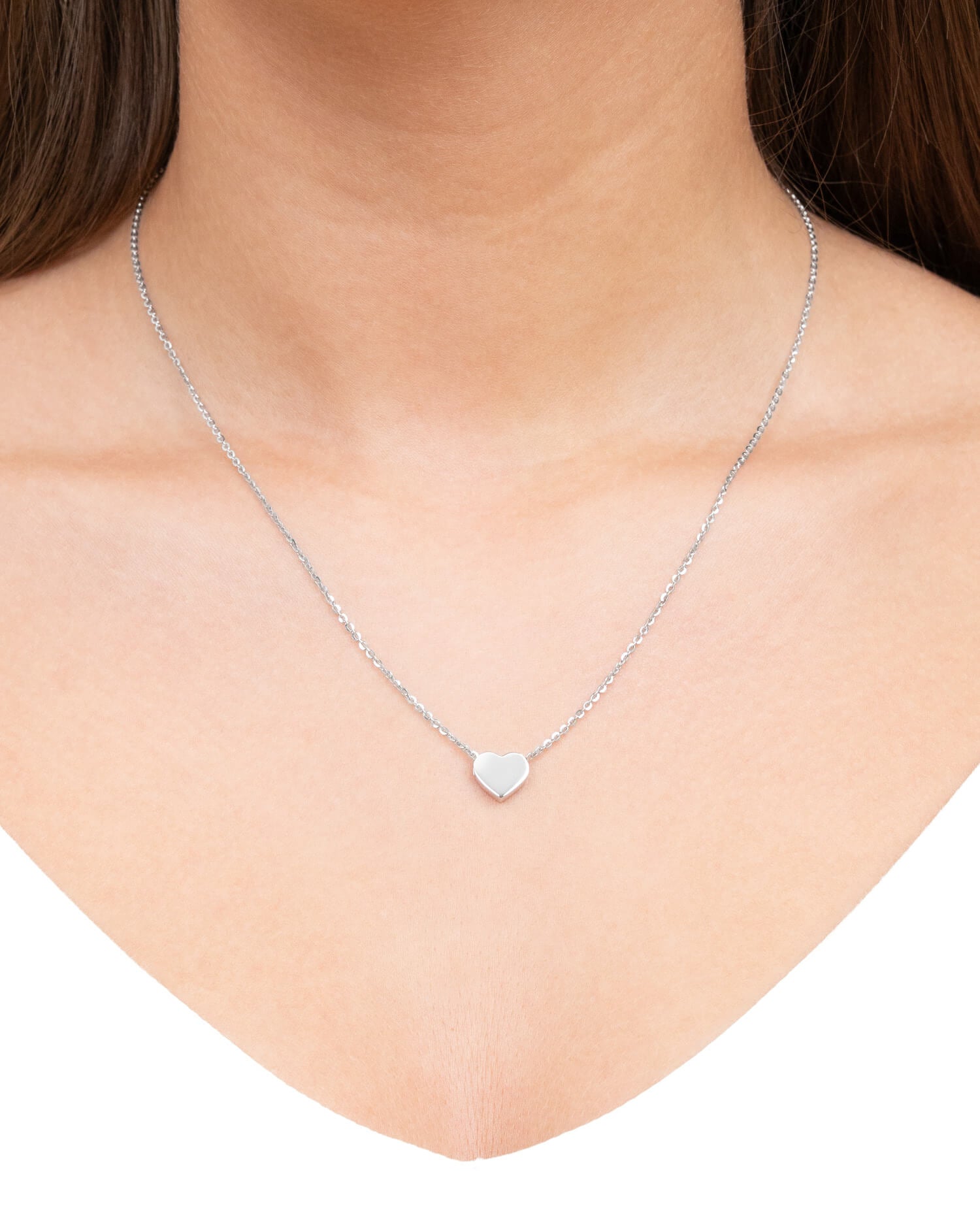 Graphic uploud heart necklace engraving plate pendant