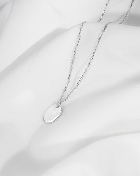 Zodiac sign engraving plates necklace pendant zirconia oval