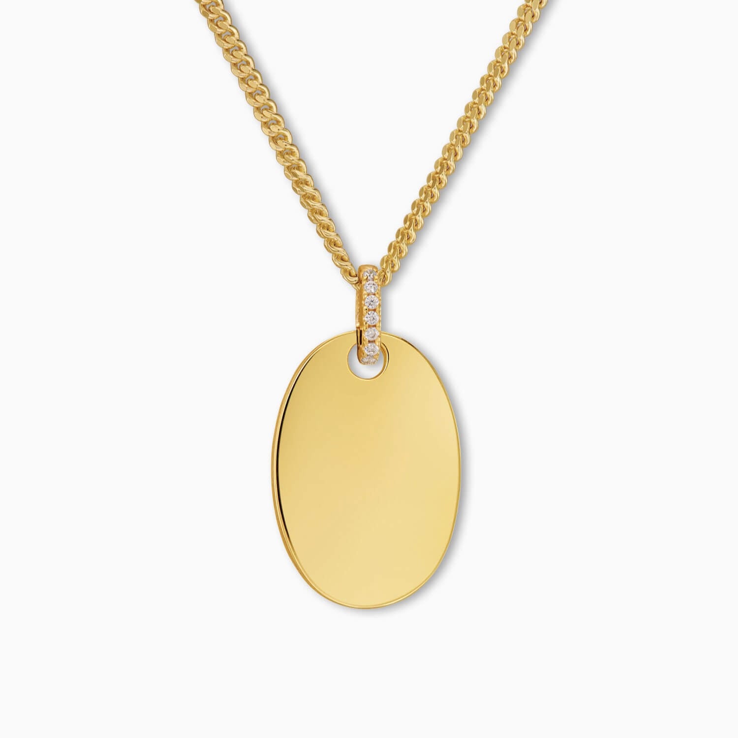 Oval pendant necklaces for children/babies