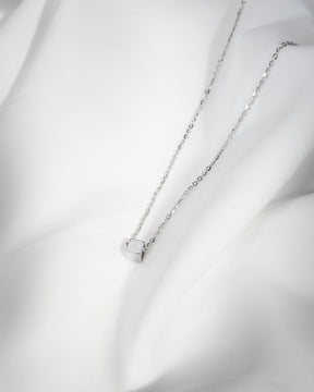 Cube necklace engraving plate pendant
