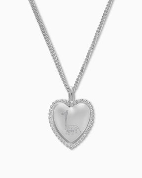 Own drawing heart necklace engraving plate pendant
