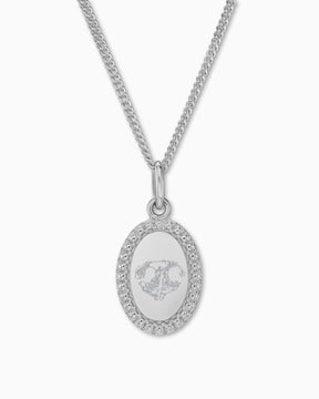 Nose print engraving plates necklace pendant oval