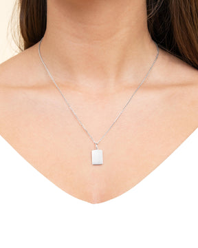 Nose print engraving plates necklace pendant square
