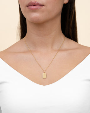 Handwriting Uploud Engraving Plates Necklace Pendant Square