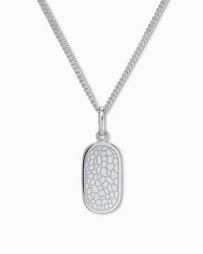 Nose print engraving plates necklace pendant oval