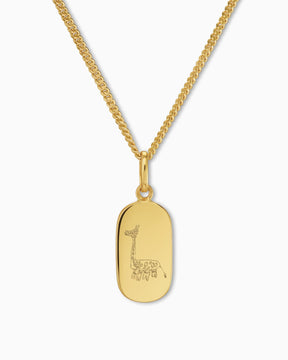 Own drawing engraving plates necklace pendant oval