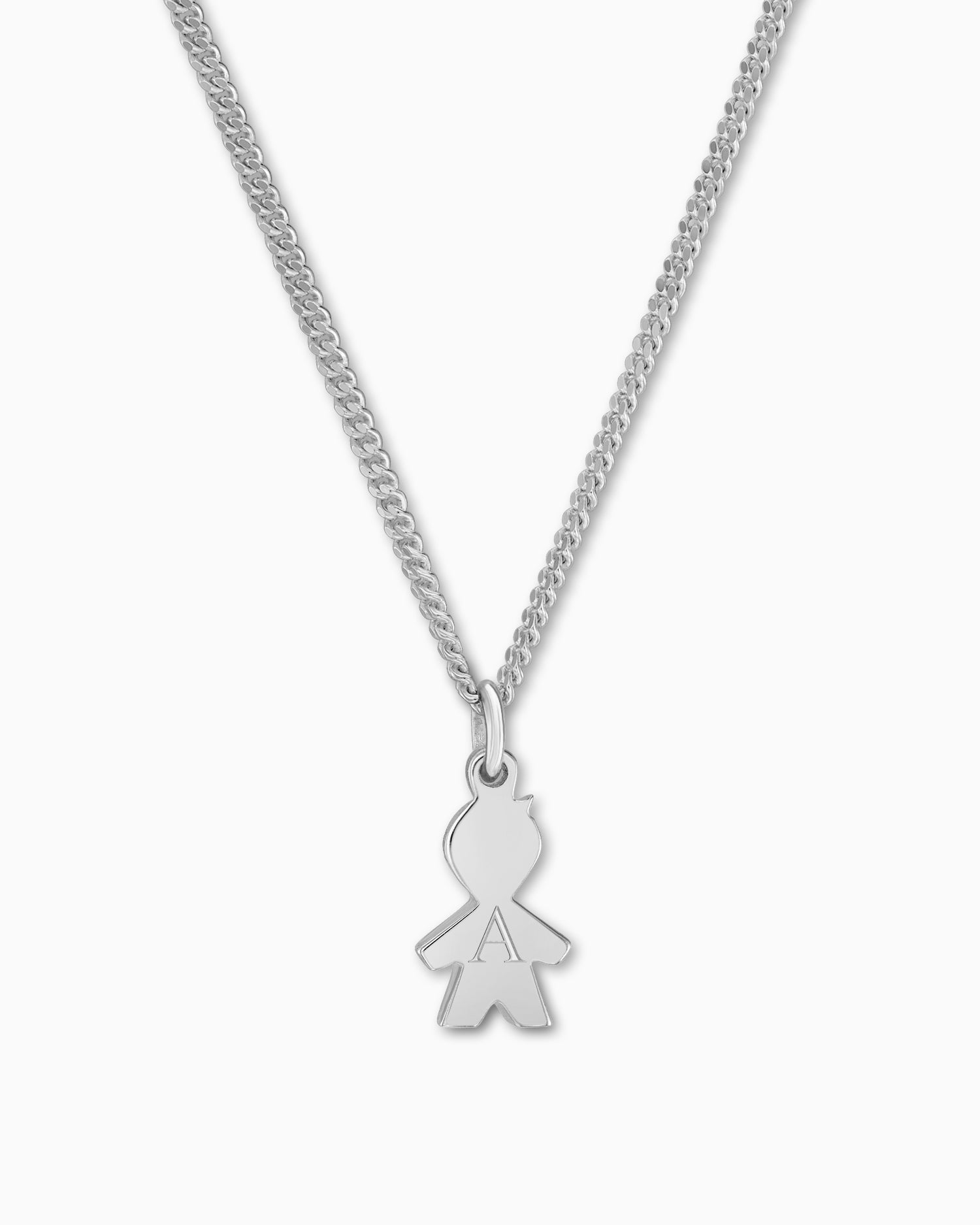 Boys necklace pendant engraving plate