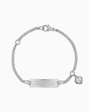 Engraving bracelet engraving plate heart