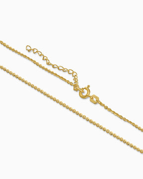 Anchor chain 925 silver 18 carat gold-plated 1.40mm