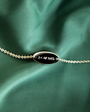 Engraving bracelet engraving plate oval
