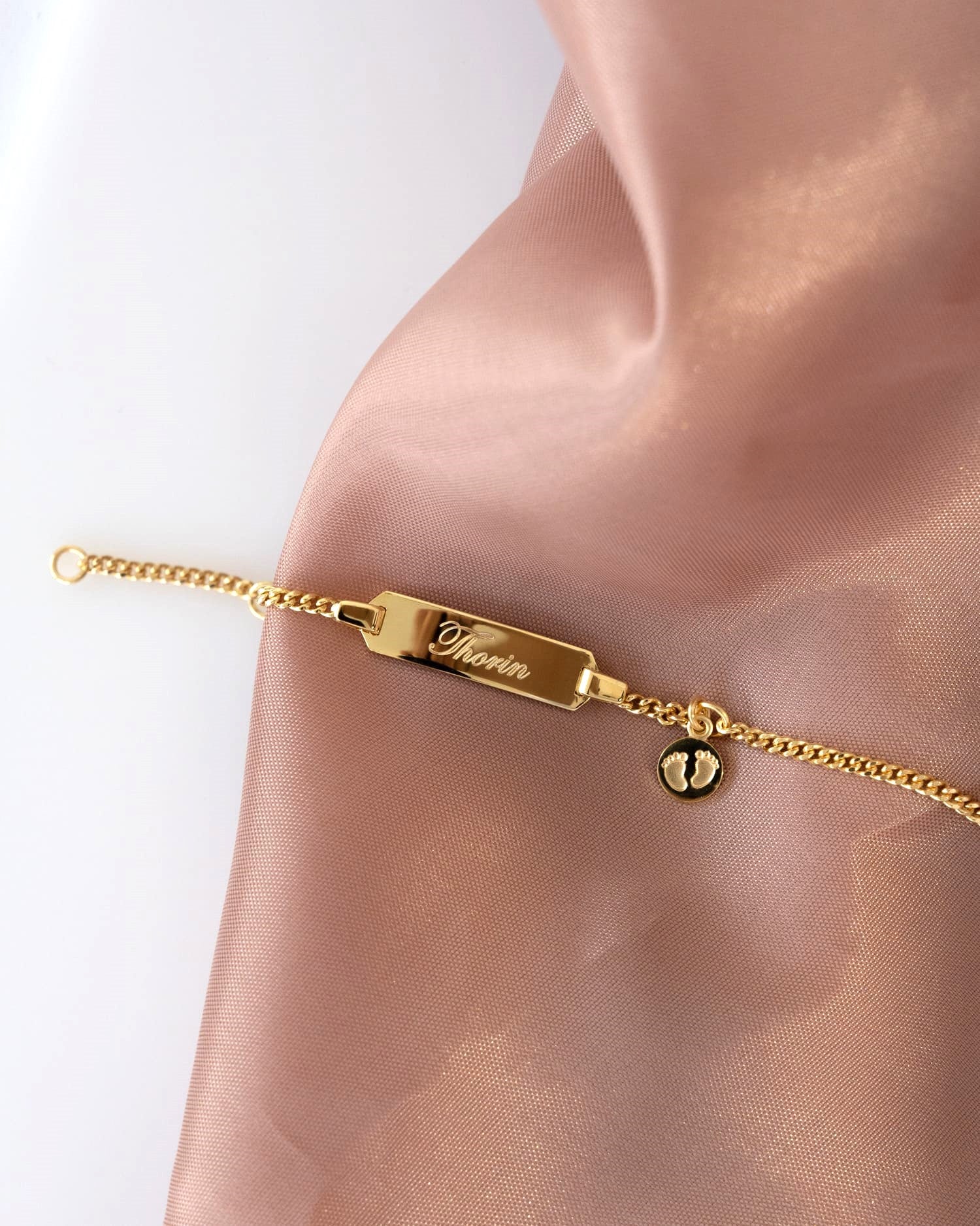 Engraving bracelet engraving plate baby feet