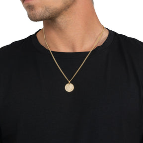 Handprint engraving plates necklace pendant round ice matt