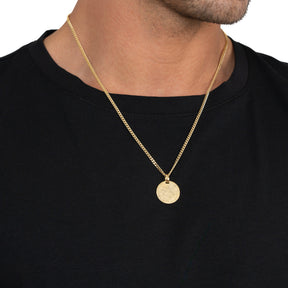 Handprint engraving plates necklace pendant round ice matt