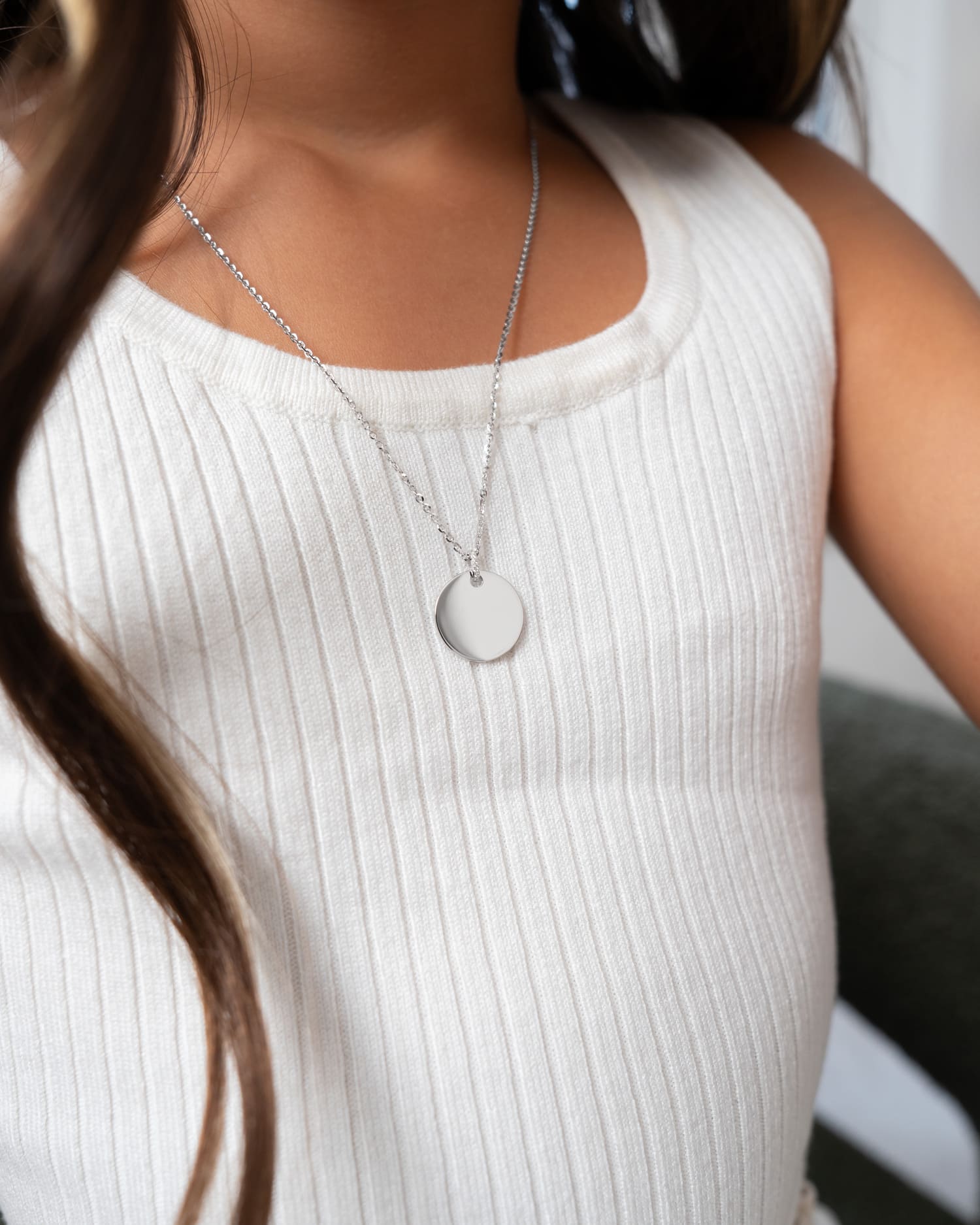 Own drawing engraving plates necklace pendant zirconia round