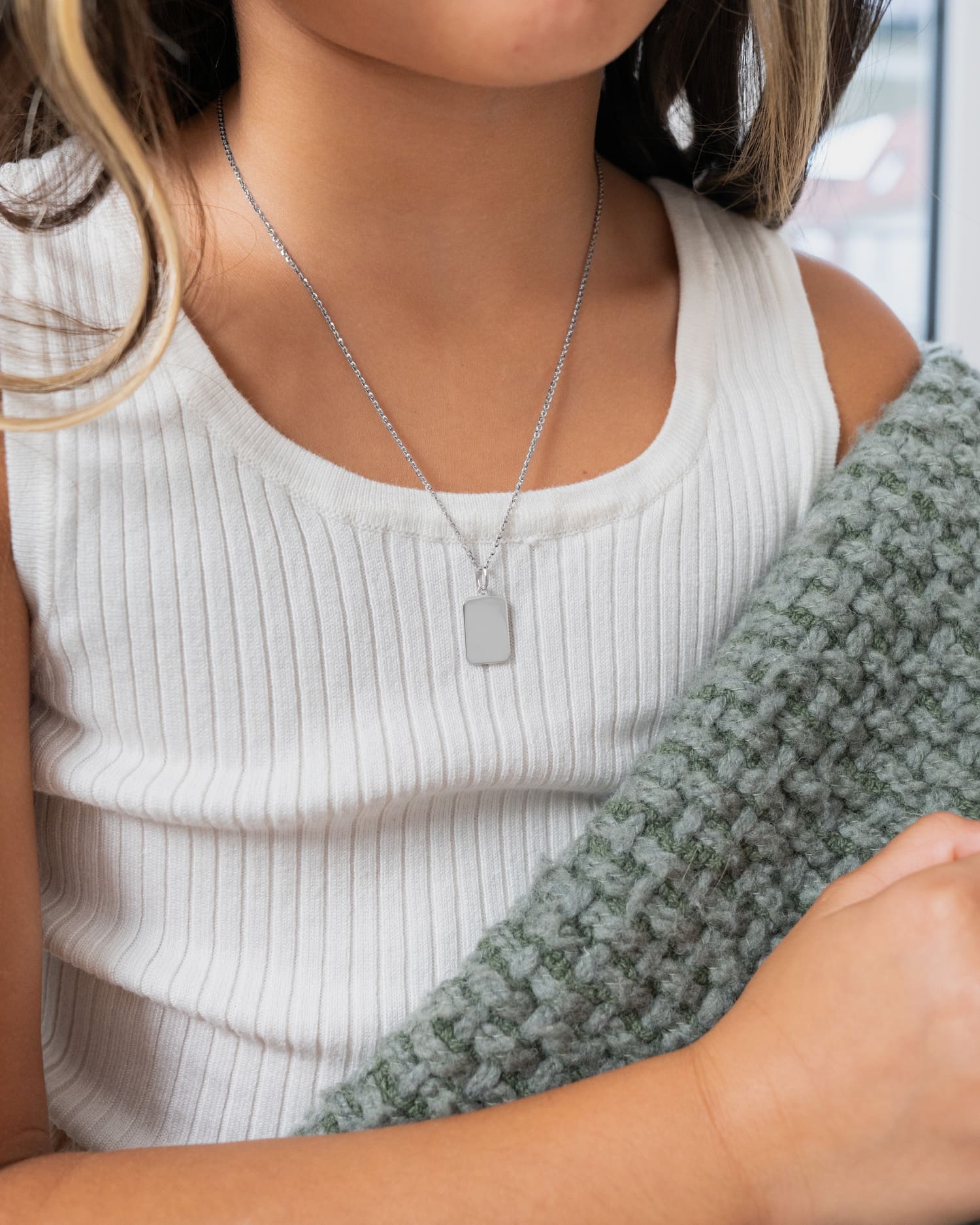 Own drawing Engraving plates Necklace Pendant Square
