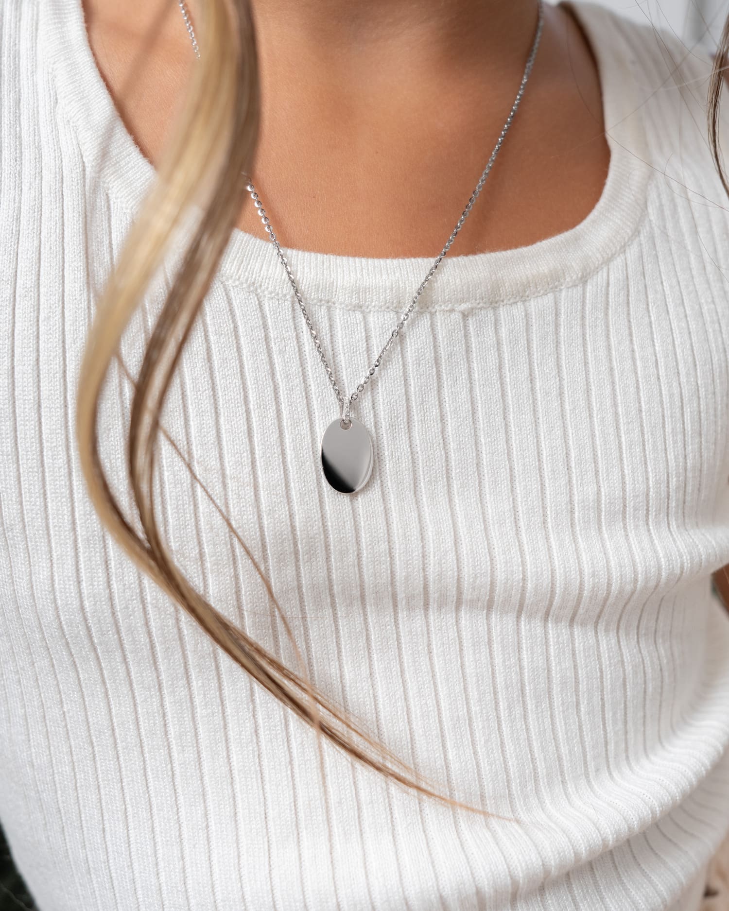Own drawing engraving plates necklace pendant zirconia oval