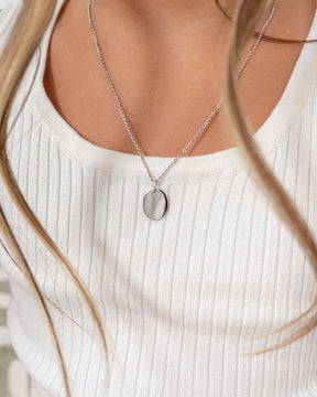 Own drawing engraving plates necklace pendant oval