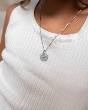 Engraving plates pendant necklace baby feet 14mm