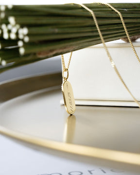 Engraving plates necklace pendant zirconia