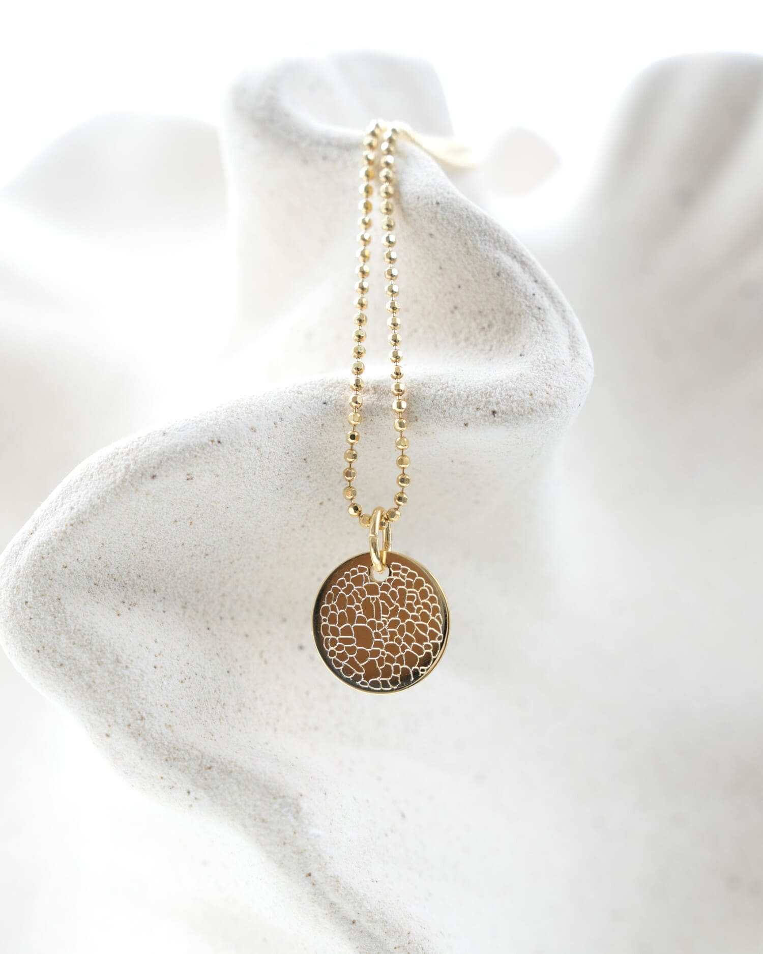 Nose print engraving plates necklace pendant round 12mm