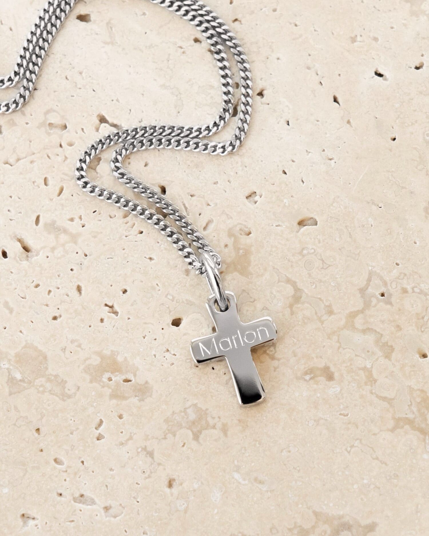 Cross necklace pendant engraving plate