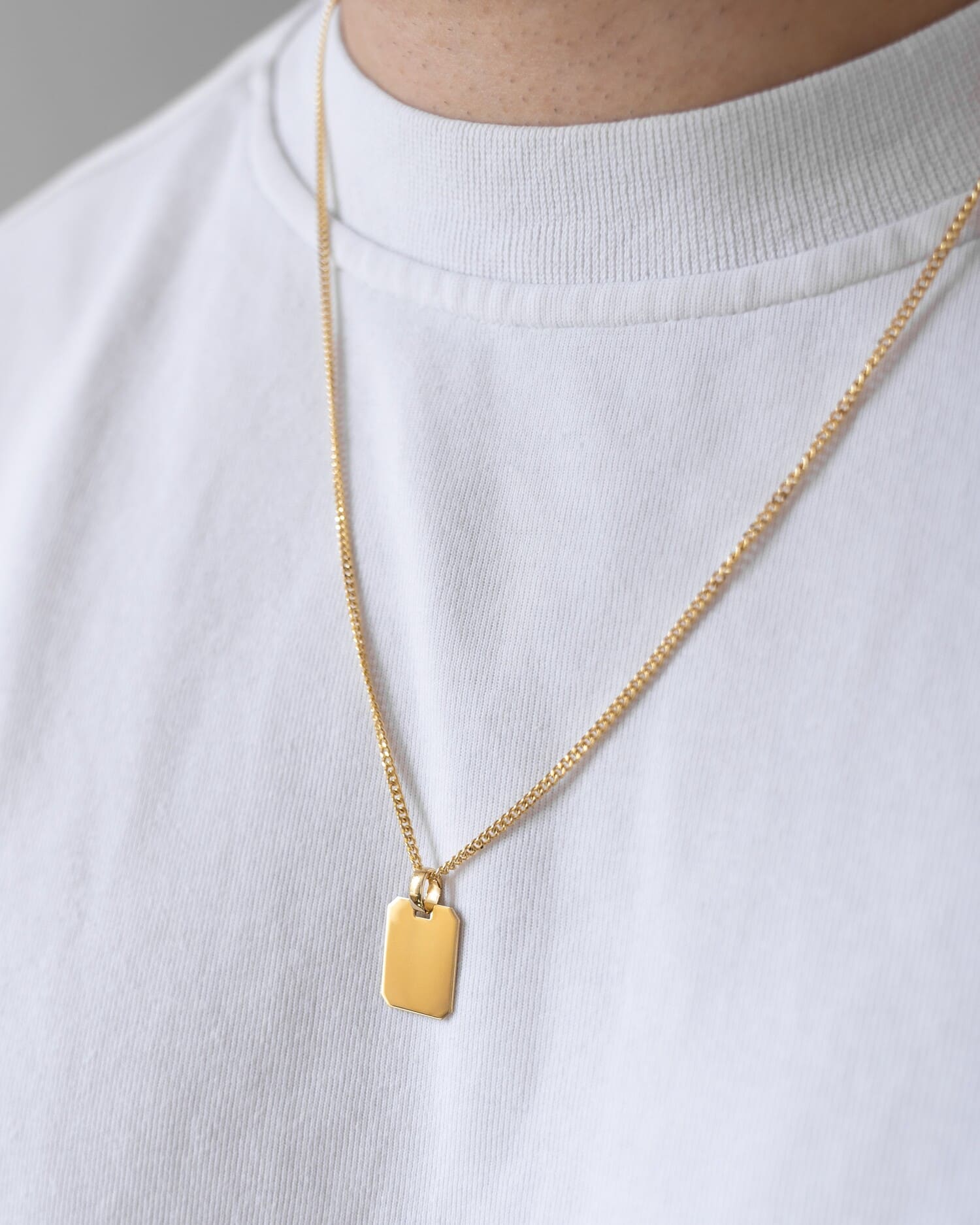 Handwriting upload engraving plates necklace pendant octagon