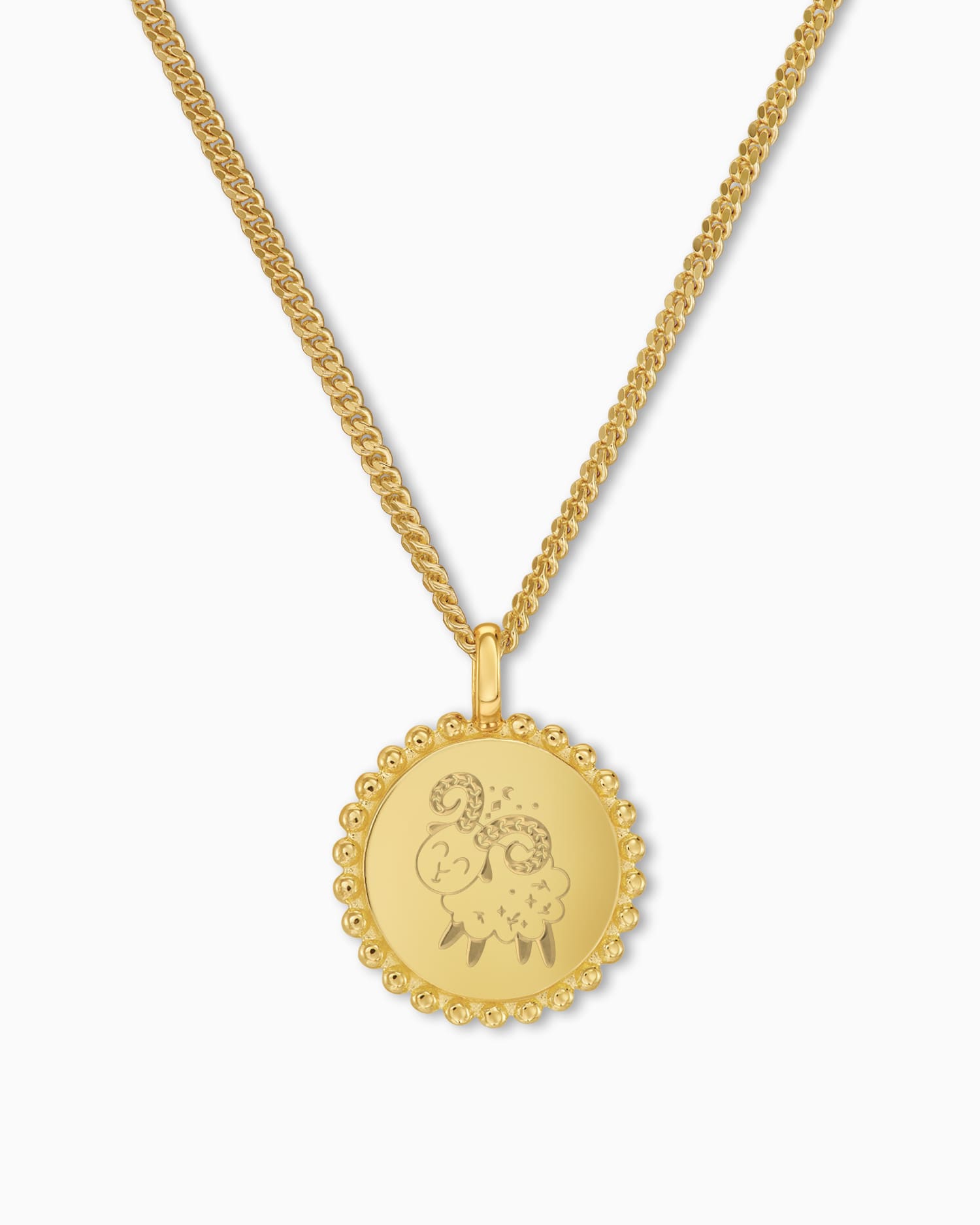 Zodiac sign engraving plates necklace pendant round 14mm