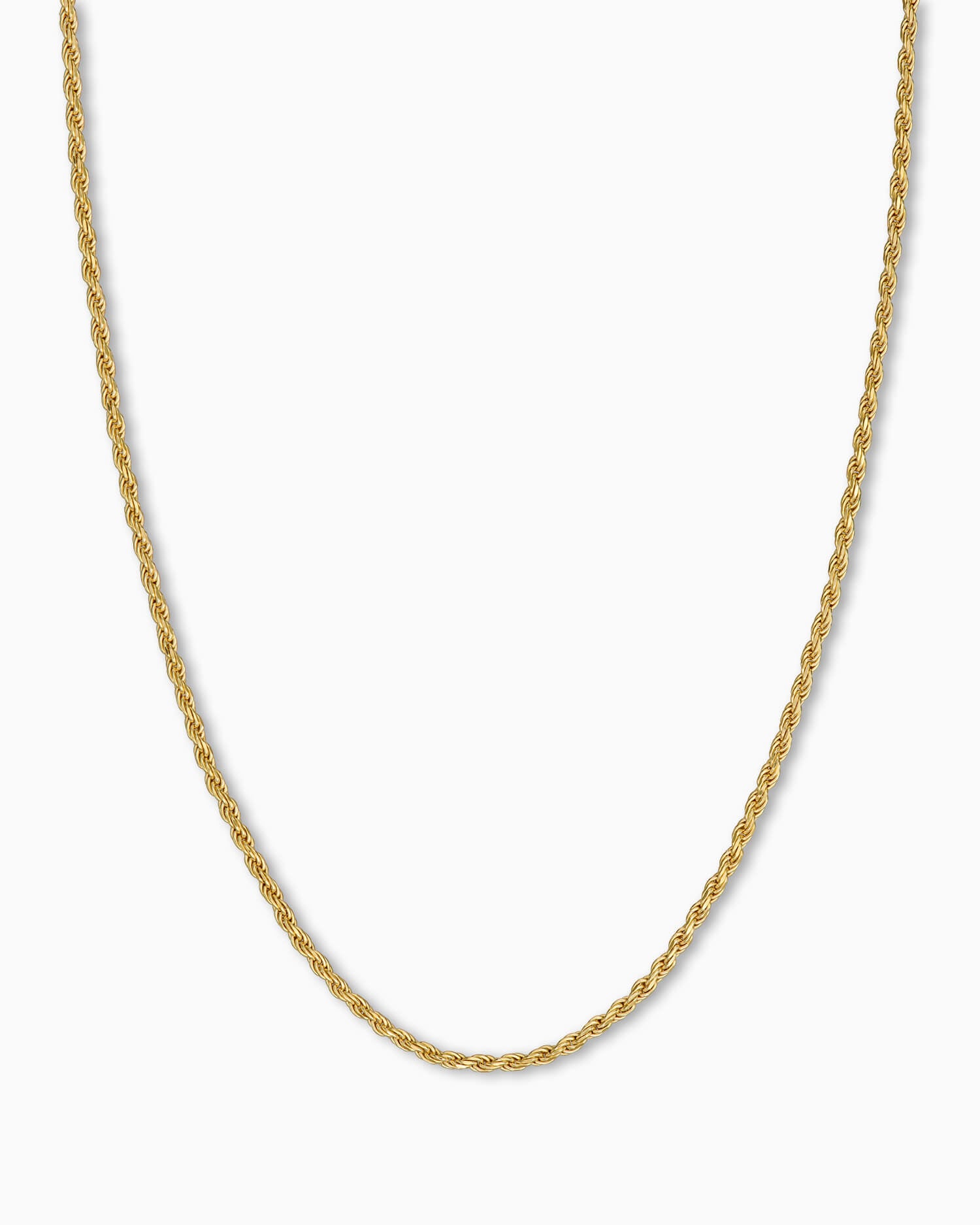 Cord necklace 925 silver 18 carat gold-plated 1.20mm