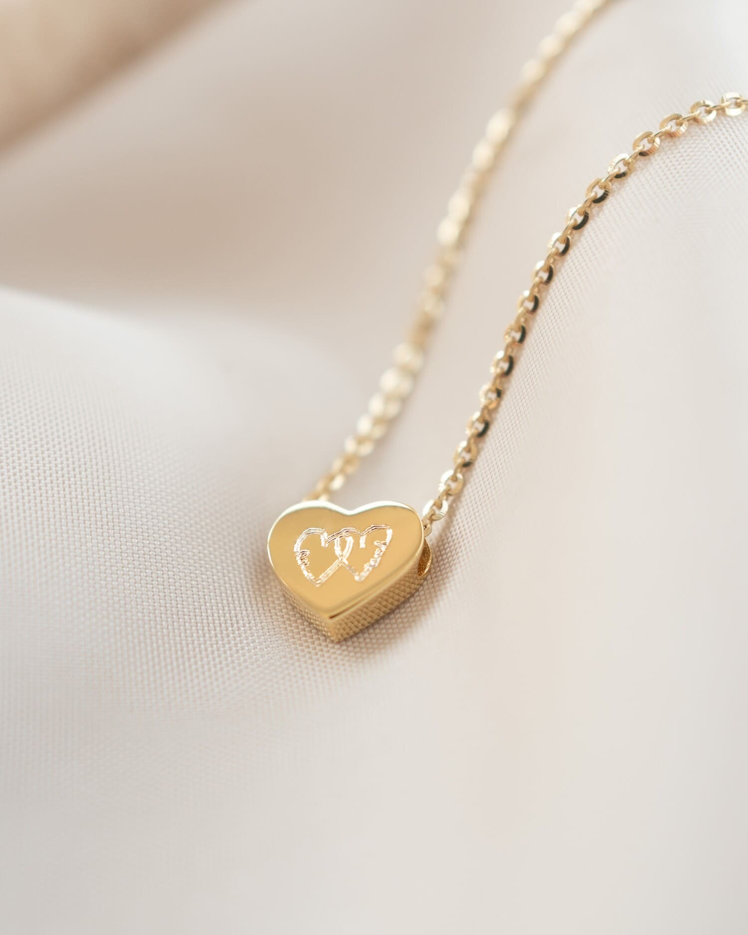 Heart necklace engraving plate pendant