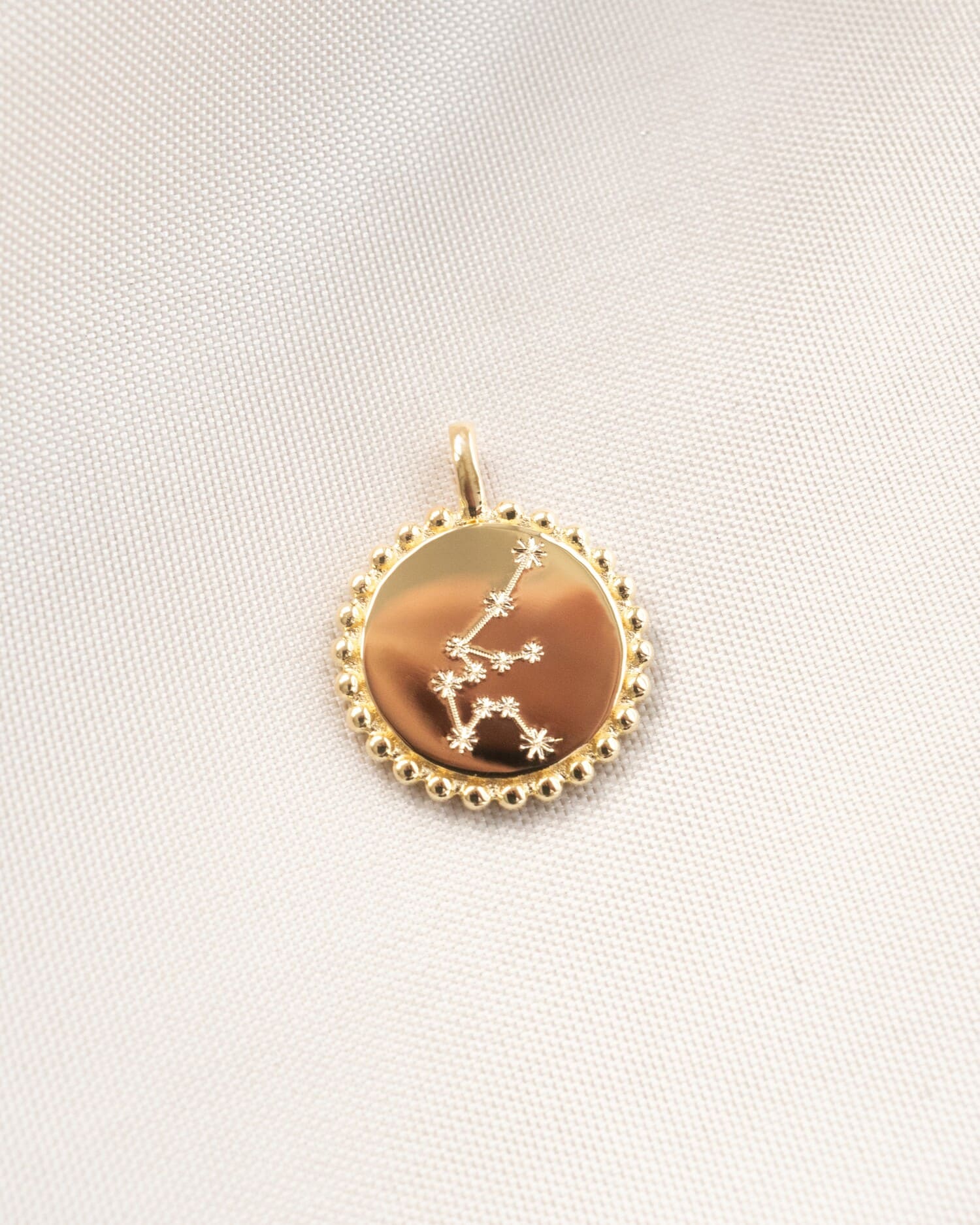 Engraving plates necklace pendant round 14mm