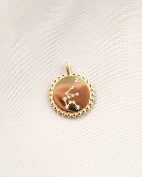 Engraving plates necklace pendant round 14mm