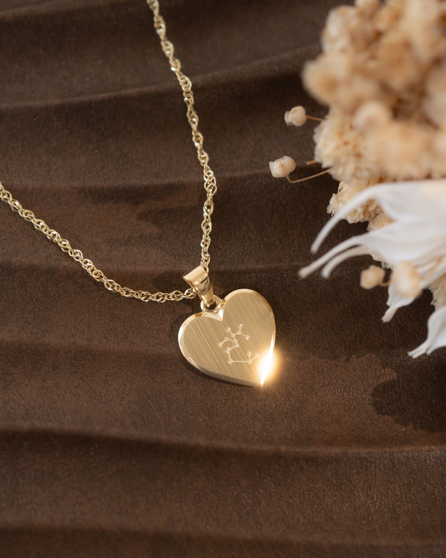 Heart necklace engraving plate pendant 12mm