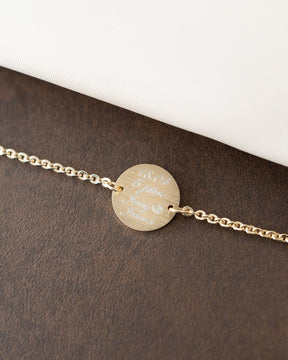 Engraving bracelet engraving plate round