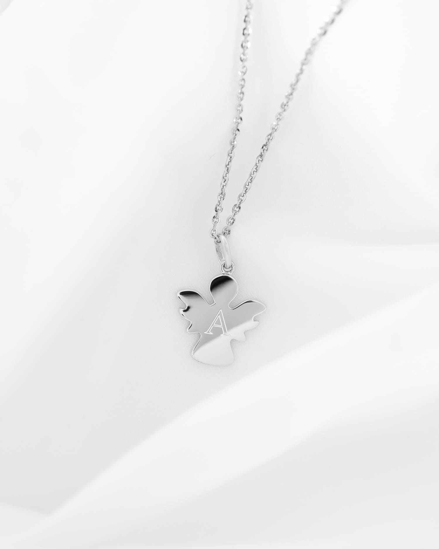 Angel necklace pendant engraving plate