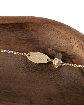 Engraving bracelet Engraving plate Guardian angel