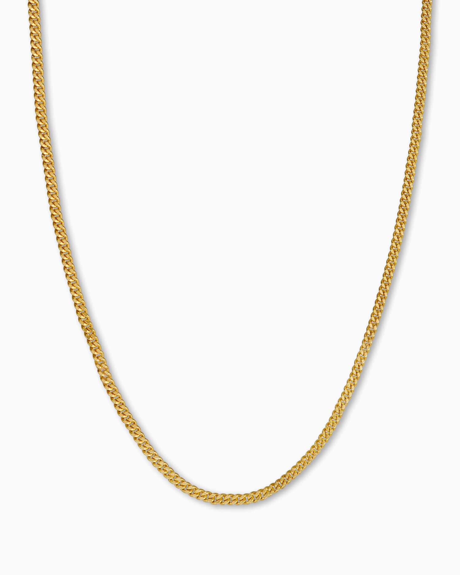 Curb chain 925 silver 18 carat gold-plated 1.40mm