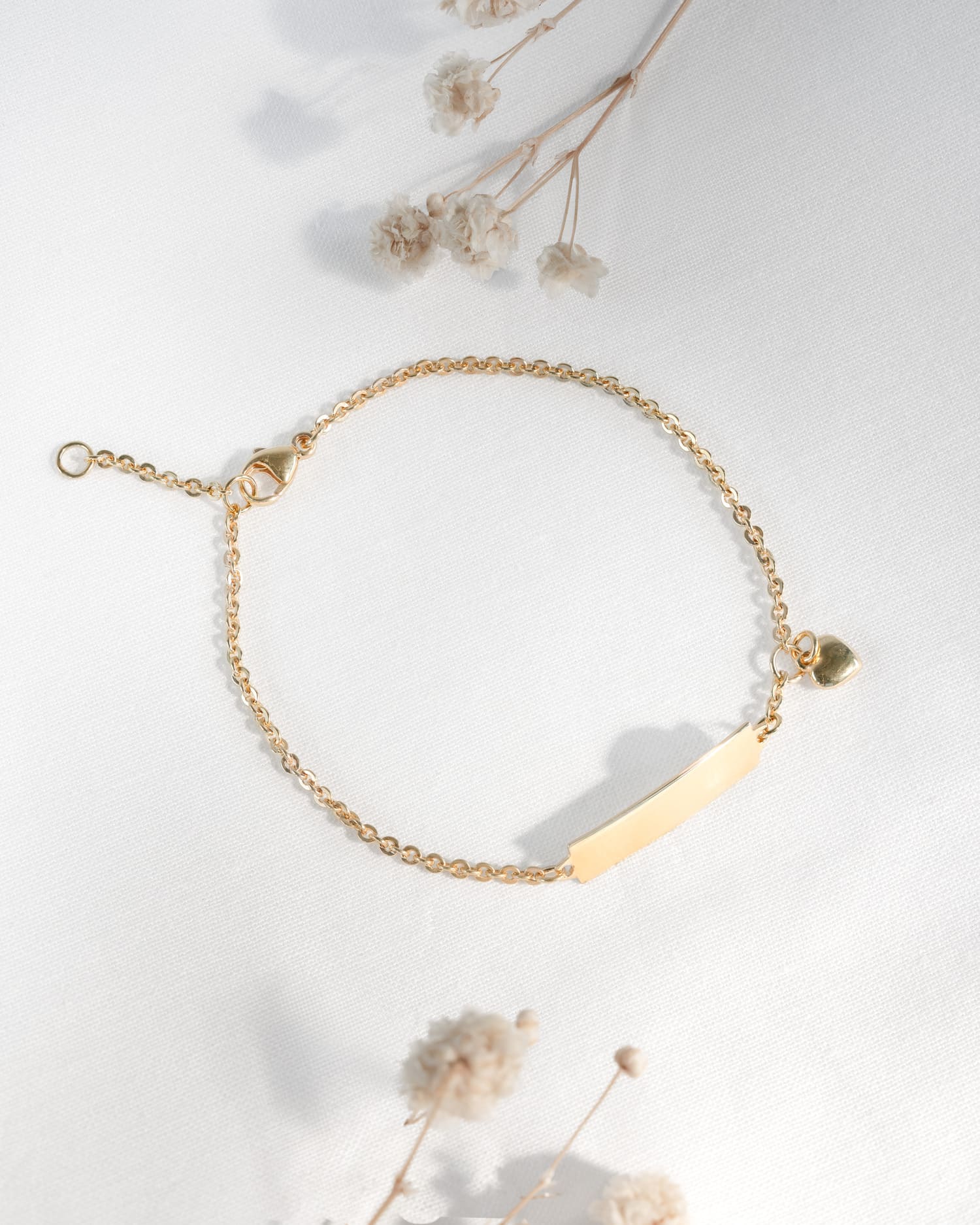 Engraving bracelet engraving plate heart